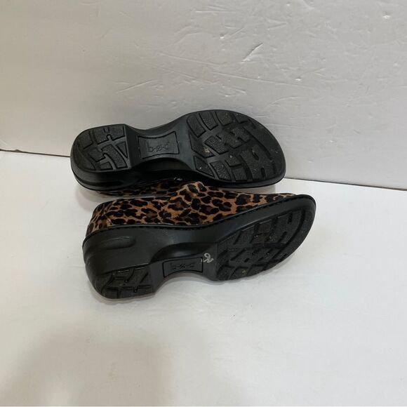 BOC BORN CONCEPT KALIMA SUEDE LEATHER COMFORT CLOGS IN LEOPARD PRINT - Picture 8 of 8